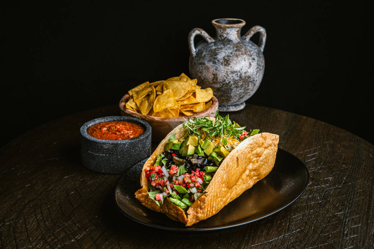 Taco salad from Amaya Modern Mexican, set to debut in the first week of January 2025 at The Cos ...