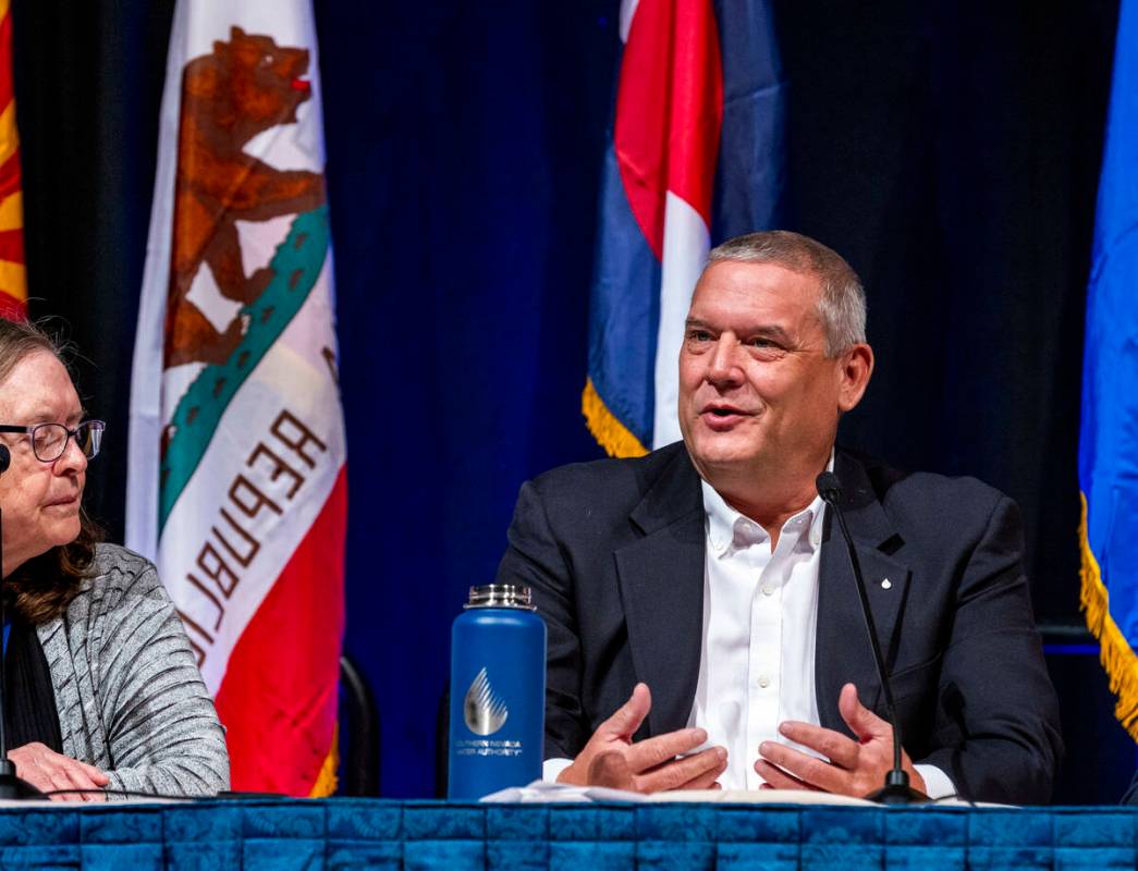 John Entsminger for Nevada speaks during the Lower Basin Principals Panel in the CRWUA annual c ...