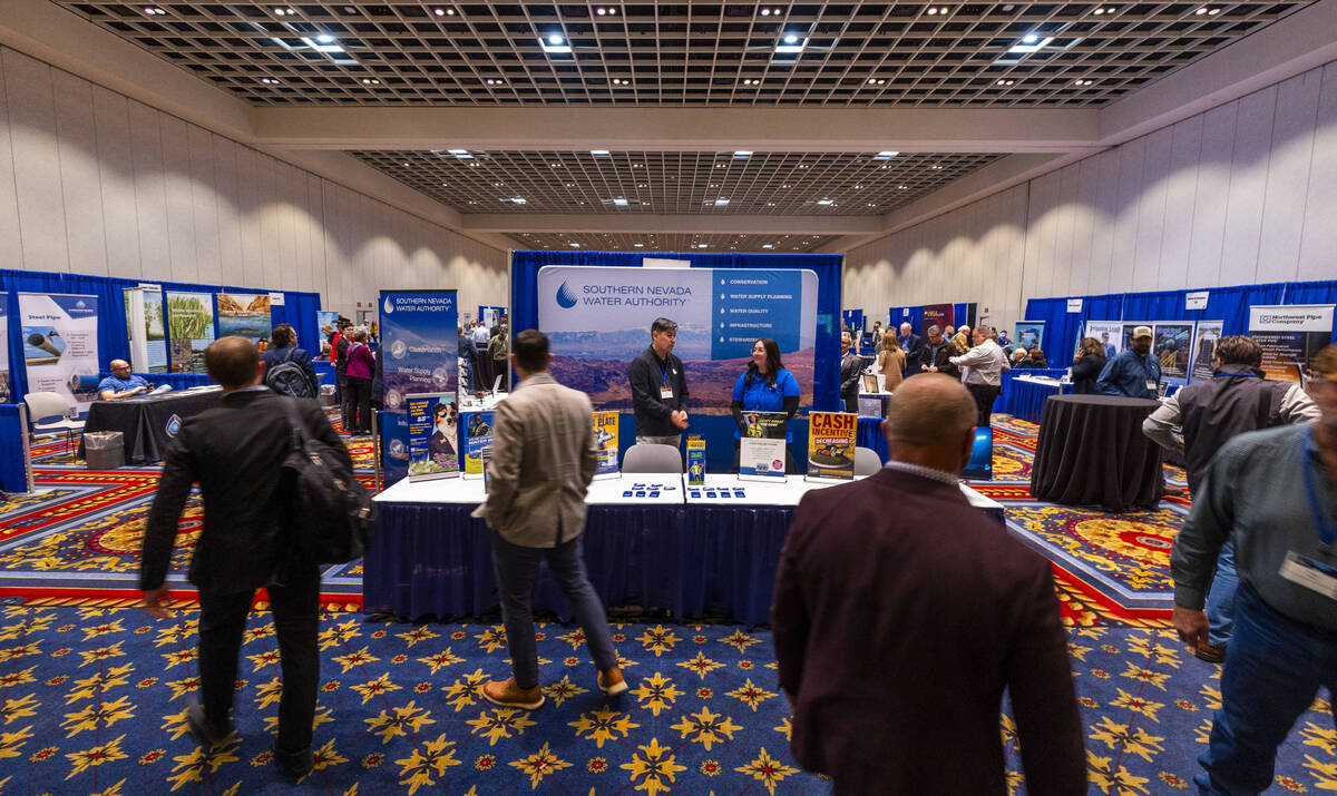 The Southern Nevada Water Authority joins others in operating a booth in the exhibit hall durin ...