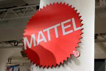 This April 26, 2018, file photo shows the Mattel logo in New York. (AP Photo/Richard Drew, File)