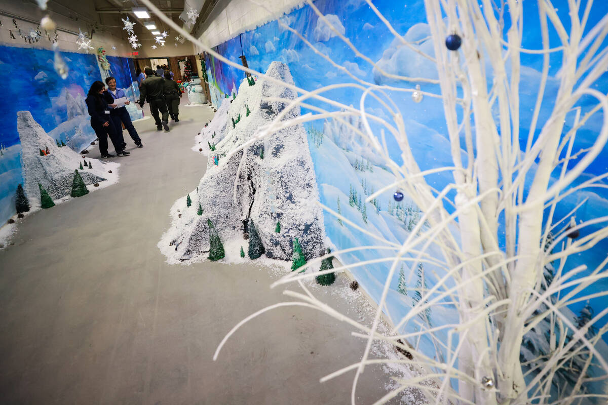 The entrance to Winter Wonderland, a showcase put on during an event to highlight incarcerated ...