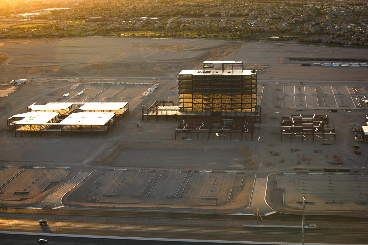 The site of the then-stalled Shops at Summerlin Centre project in Las Vegas as seen Friday, Jun ...