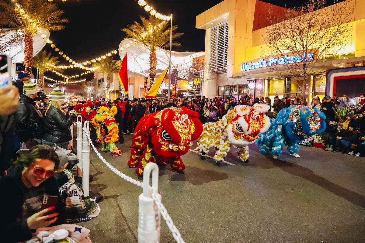 The annual Chinese Lunar New Year parade takes place at Downtown Summerlin on Friday, Feb. 9, 2 ...