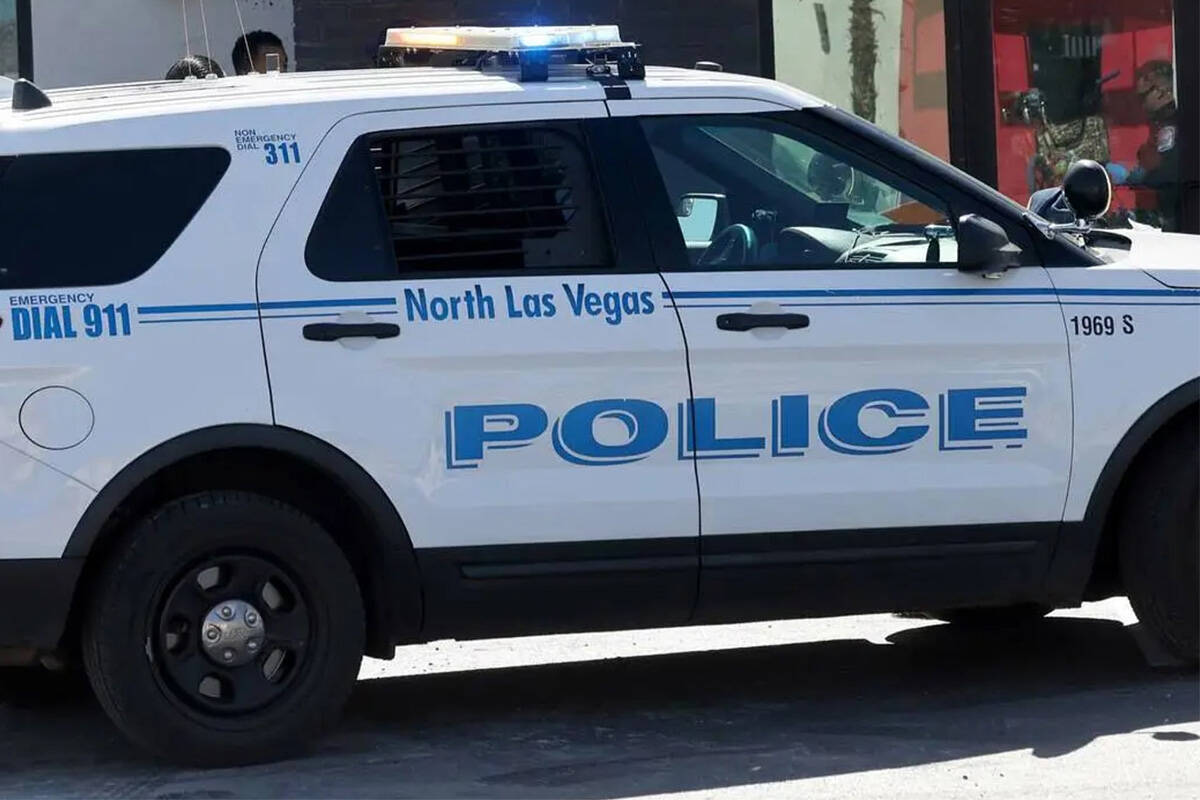 North Las Vegas Police Department vehicle. (Las Vegas Review-Journal)