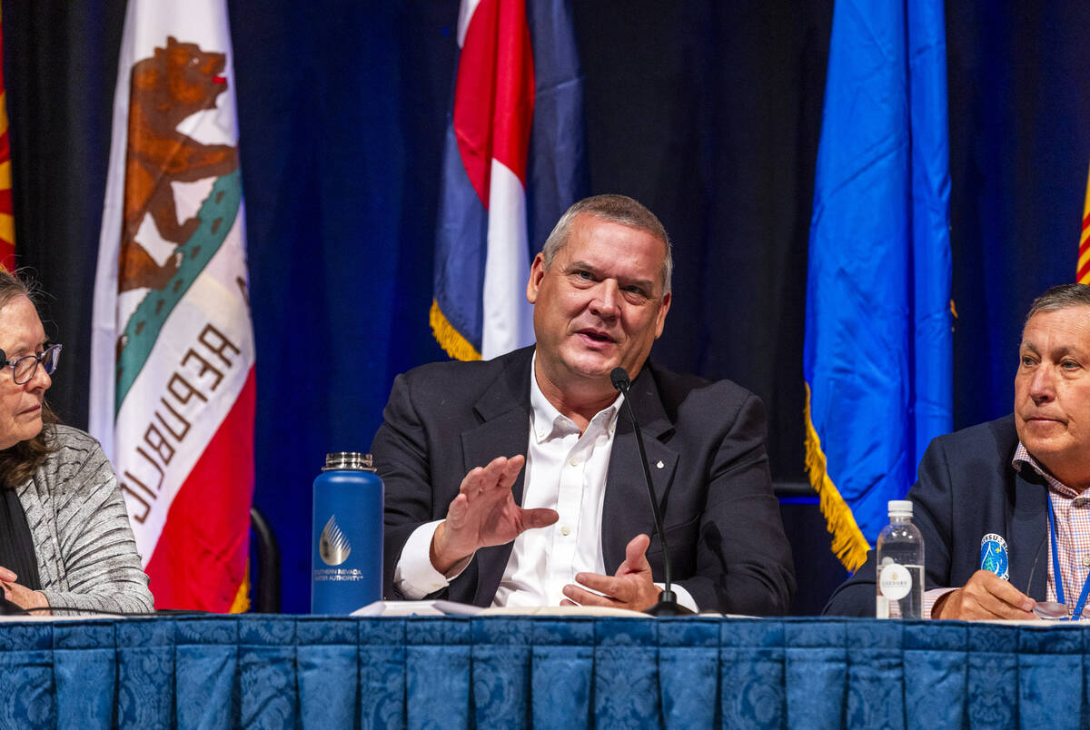 John Entsminger of Nevada speaks during the Lower Basin Principals Panel at the Colorado River ...