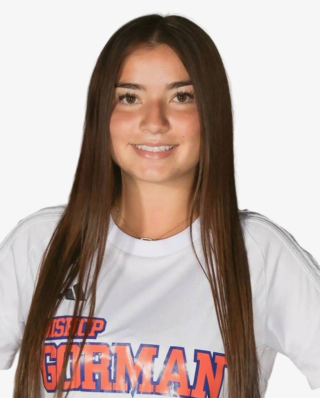 Bishop Gorman's Stephenie Hackett is a member of the Nevada Preps All-Southern Nevada girls soc ...