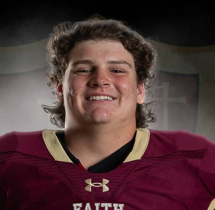 Faith Lutheran's Jackson Perkins is a member of the Nevada Preps All-Southern Nevada football team.