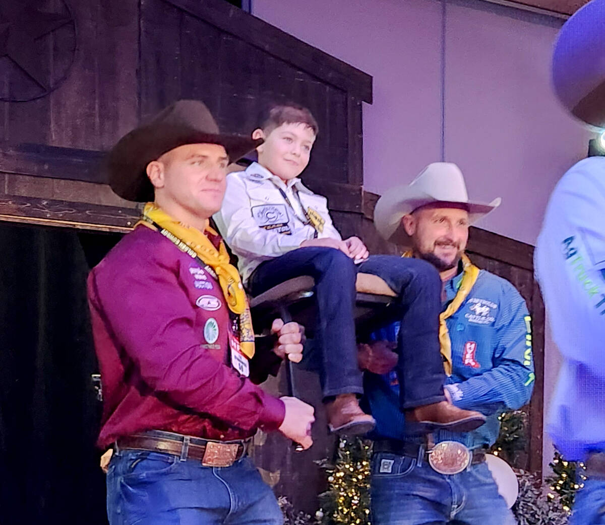 J.D. Stuxness and Kyle Irwin took advantage of their steer wrestling strength to carry a partic ...