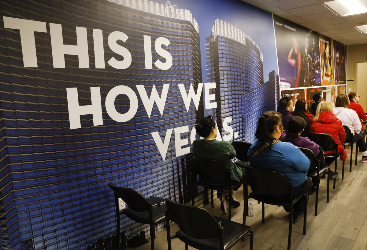 Employees from MGM Resorts attend a responsible gaming workshop, on Tuesday, Dec. 10, 2024, in ...