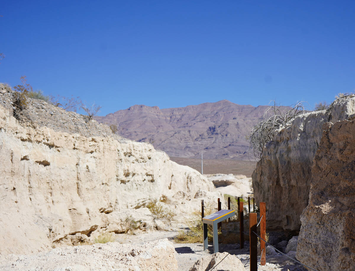 Ice Age Fossils State Park visitors are able to walk along paths that large construction equipm ...