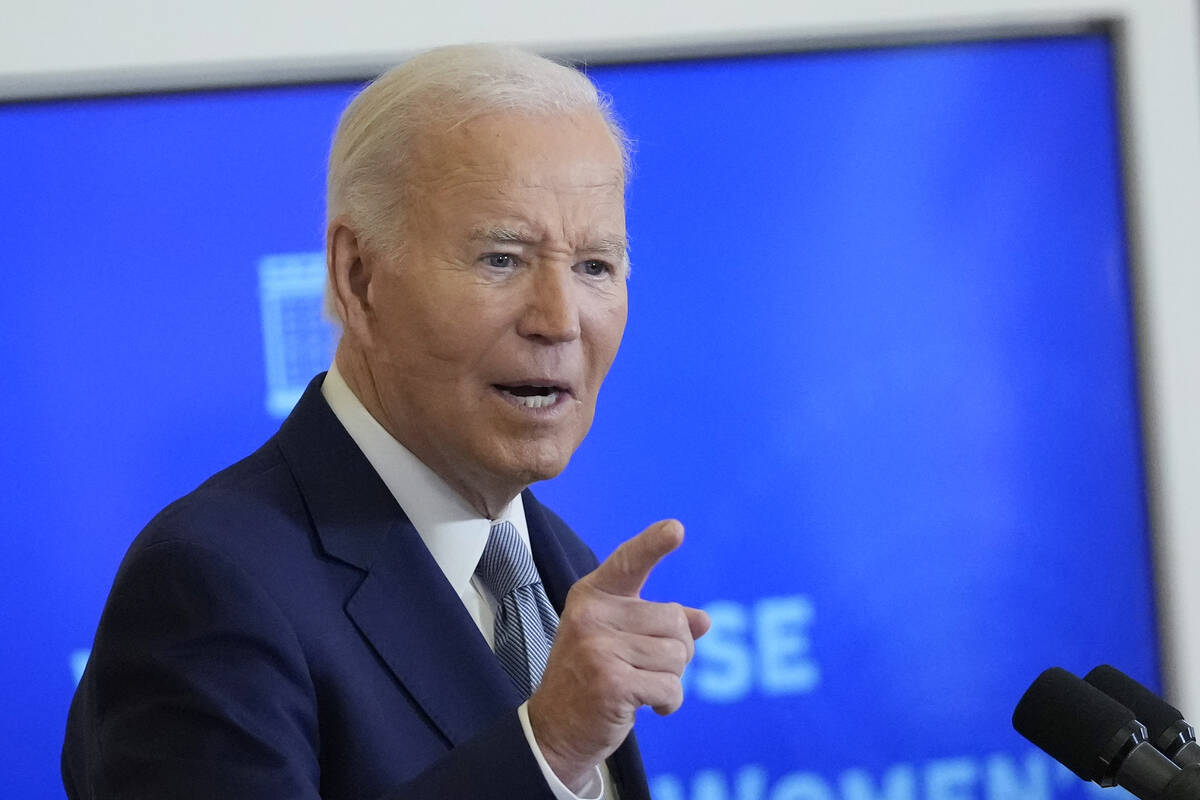 President Joe Biden speaks at the White House Conference on Women's Health Research from the Ea ...