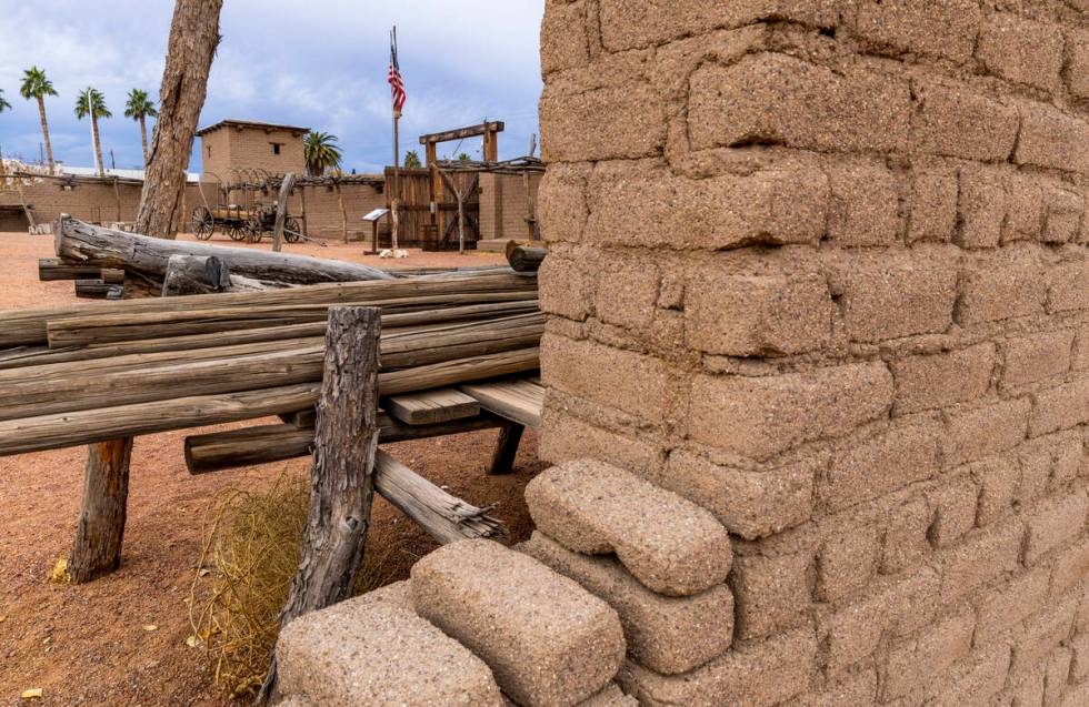 The wall and interior of the Old Mormon Fort, one of the properties on Preserve Nevada's list o ...