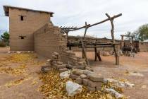 The wall and interior of the Old Mormon Fort, one of the properties on Preserve Nevada's list o ...