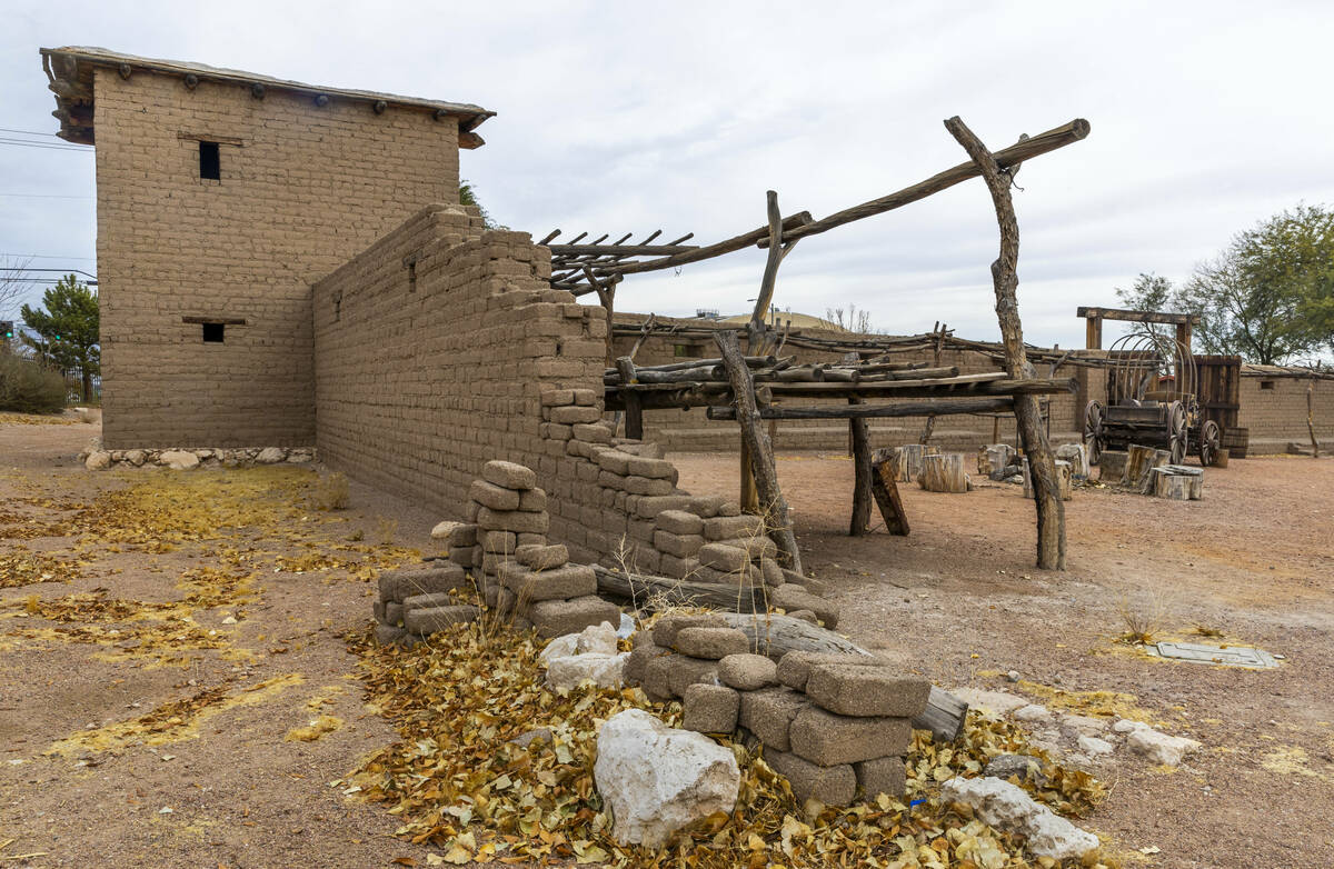 The wall and interior of the Old Mormon Fort, one of the properties on Preserve Nevada's list o ...