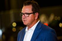 Scott Sibella speaks at Resorts World Las Vegas on July 11, 2022, in Las Vegas. (Chase Stevens/ ...