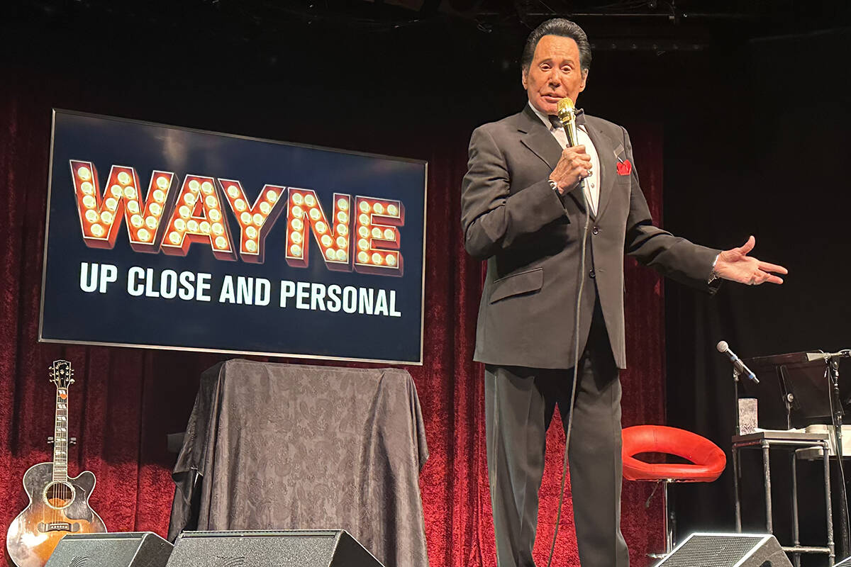 Wayne Newton is shown at the Flamingo on Saturday, Feb. 3, 2024. (John Katsilometes/Las Vegas R ...