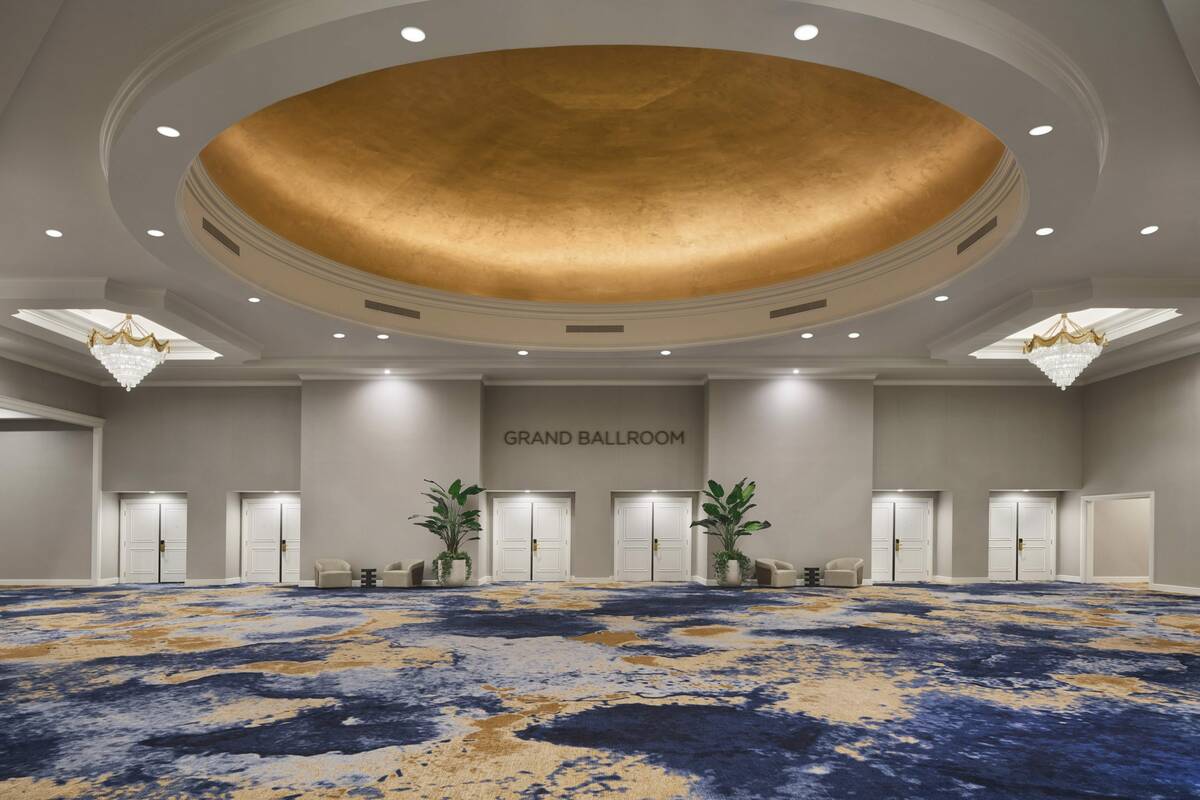 The updated conference center's foyer outside the grand ballroom at JW Marriott in Summerlin. T ...