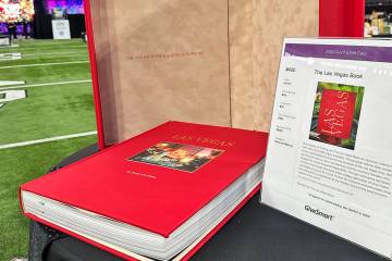 This copy of "The Vegas Book" sold for $1,100 during the silent auction at Grant A Gift Autism ...