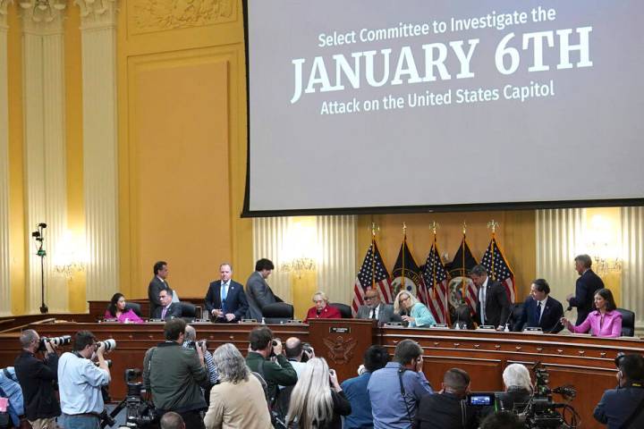 The House select committee investigating the Jan. 6 attack on the U.S. Capitol. (Mandel Ngan/P ...