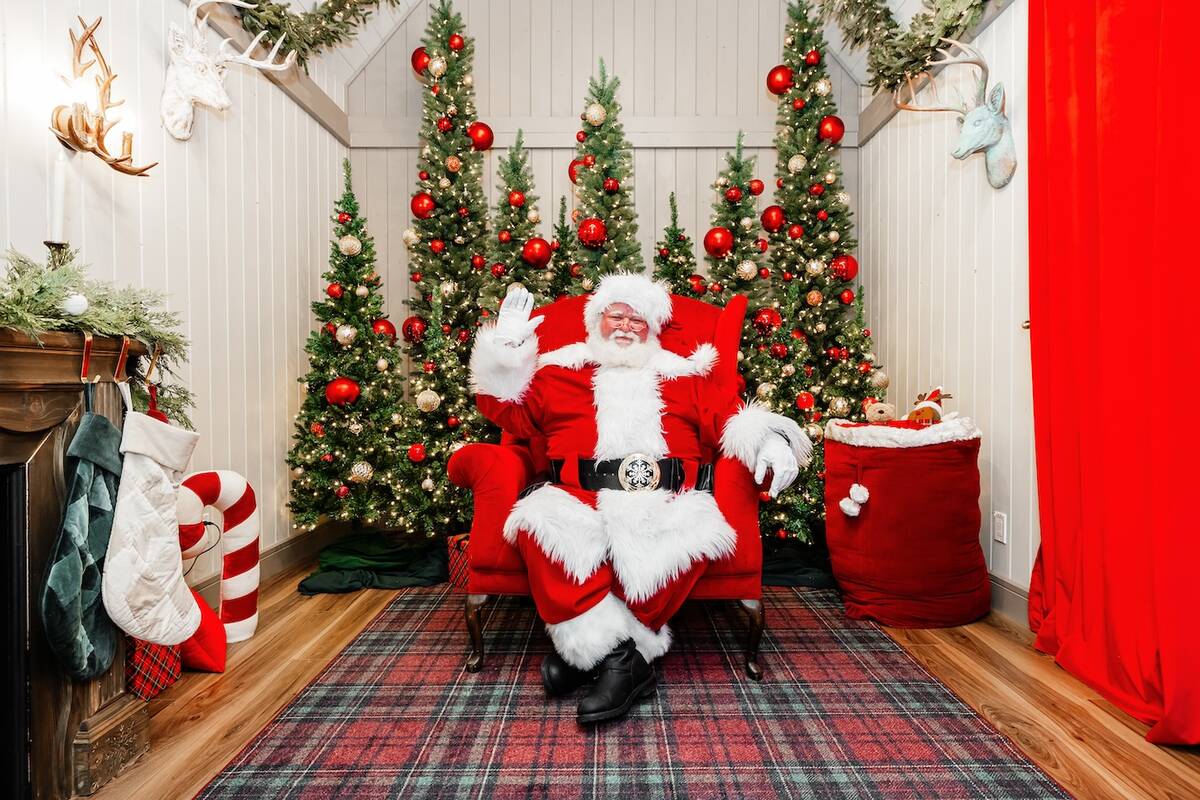 The Santa Chalet, presented by Tri Pointe Homes and located in the Macy’s Promenade, is open ...