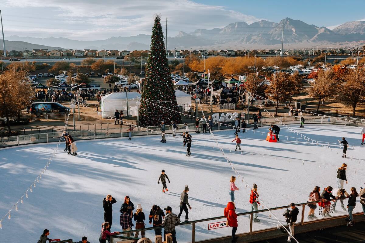 In addition to spectacular holiday décor throughout the destination, Downtown Summerlin also f ...