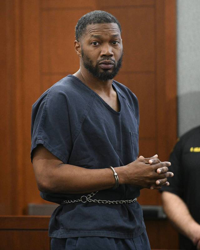 Antwone Washington appears for his arraignment Wednesday, December 18, 2024, in Las Vegas. Was ...