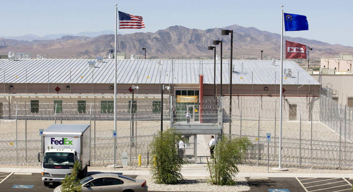 An exterior view of the new Nevada Southern Detention Center, located at 2250 E. Mesquite Ave i ...