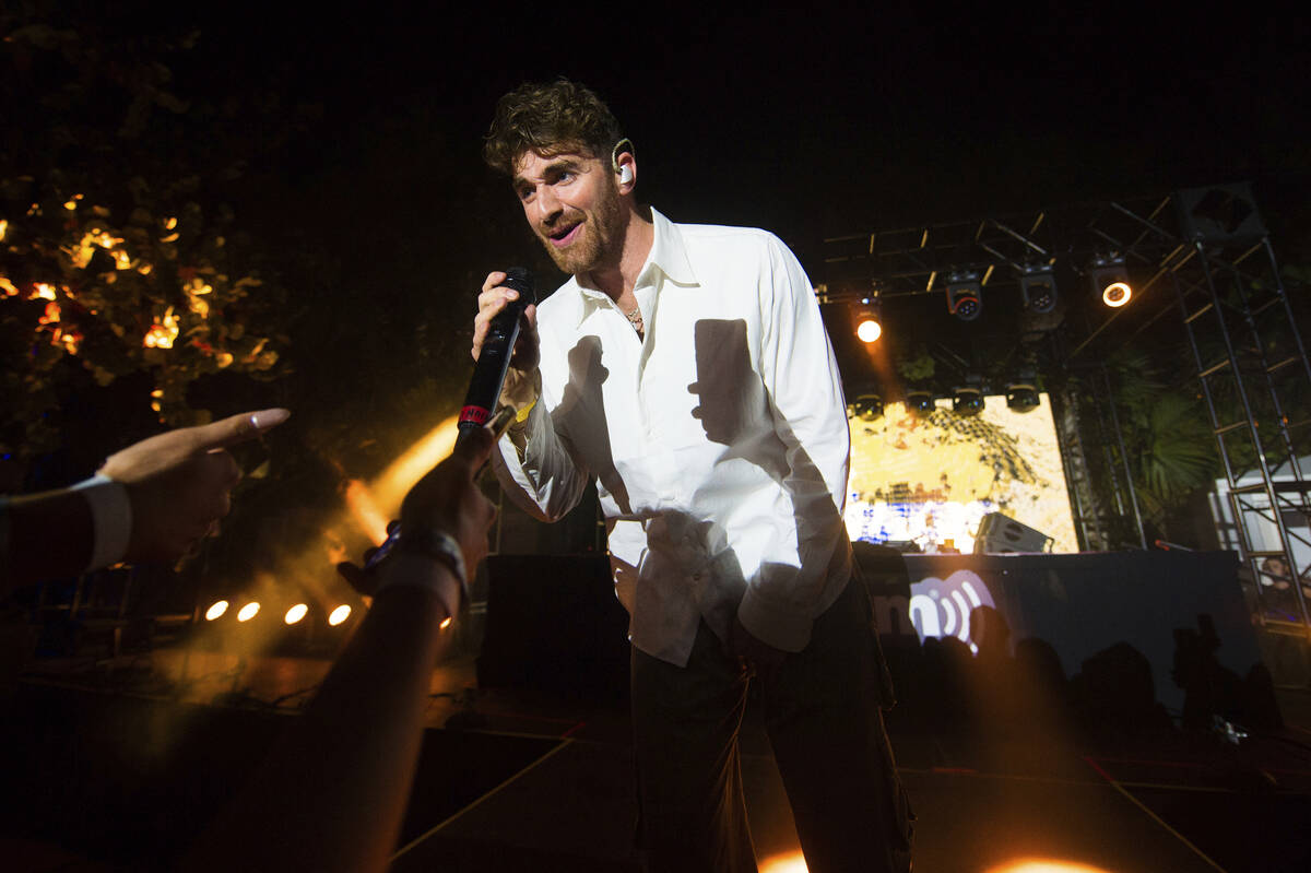 Drew Taggart of The Chainsmokers performs at Sapphire Welcome to Art Week Party on Thursday, De ...