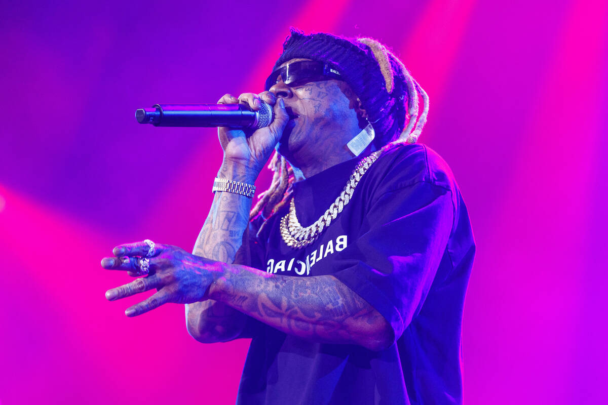 Lil Wayne performs during "The Miseducation of Lauryn Hill" 25th anniversary tour on Sunday, No ...