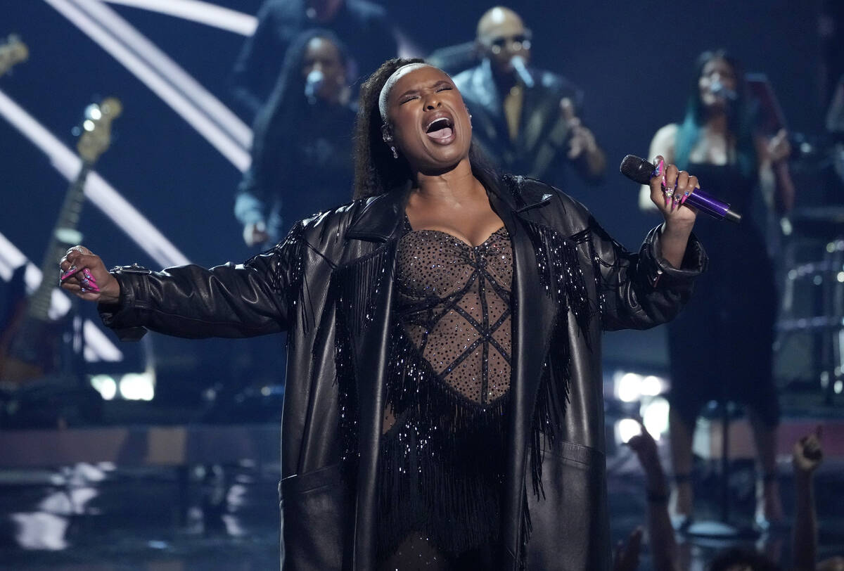 Jennifer Hudson performs during the iHeartRadio Music Awards, Monday, April 1, 2024, at the Dol ...