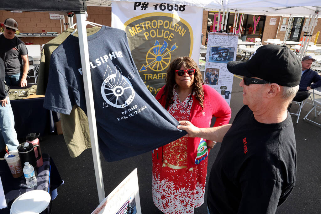 Retired Las Vegas police Detective Darby McMahill and retired California corrections officers M ...