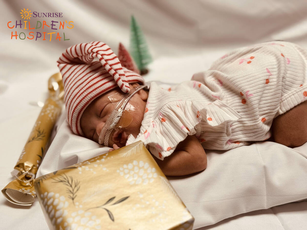 The tiniest patients at Sunrise Children’s Hospital's Neonatal Intensive Care Unit in Las Veg ...