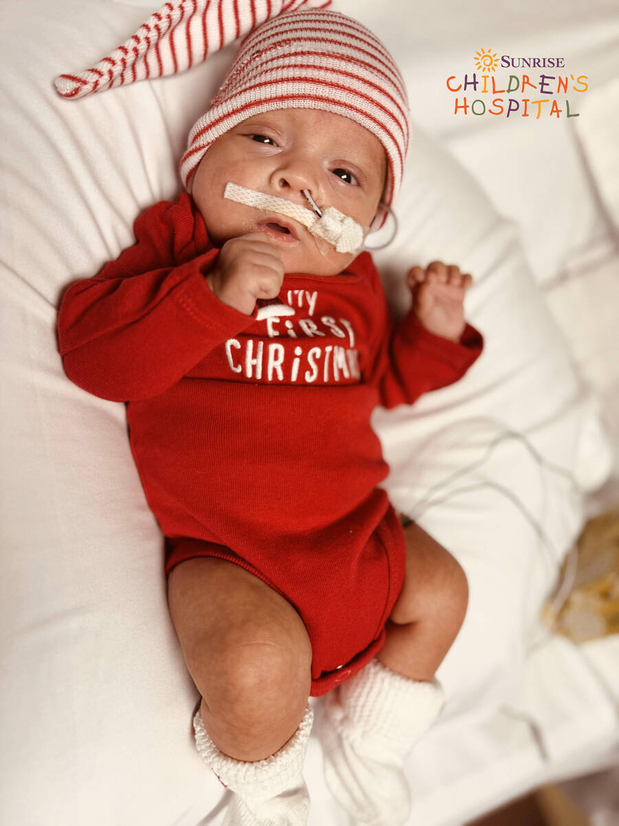 The tiniest patients at Sunrise Children’s Hospital's Neonatal Intensive Care Unit in Las Veg ...