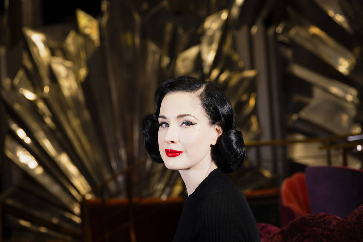 Dita Von Teese poses for a portrait ahead of her new residency, debuting at Voltaire, at The Ve ...