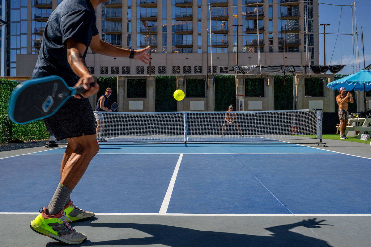 Pickleball players compete in Austin, Texas. (Brandon Bell/Getty Images/TNS)