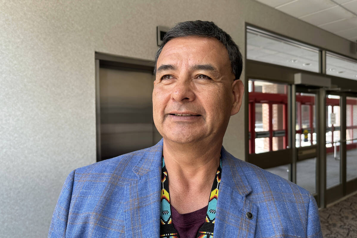 Mandan, Hidatsa and Arikara Nation Tribal Chairman Mark Fox stands for a photo on Wednesday, Ju ...