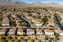 A Summerlin neighborhood where MHA Nation Chairman Mark Fox bought a house is seen Wednesday, N ...