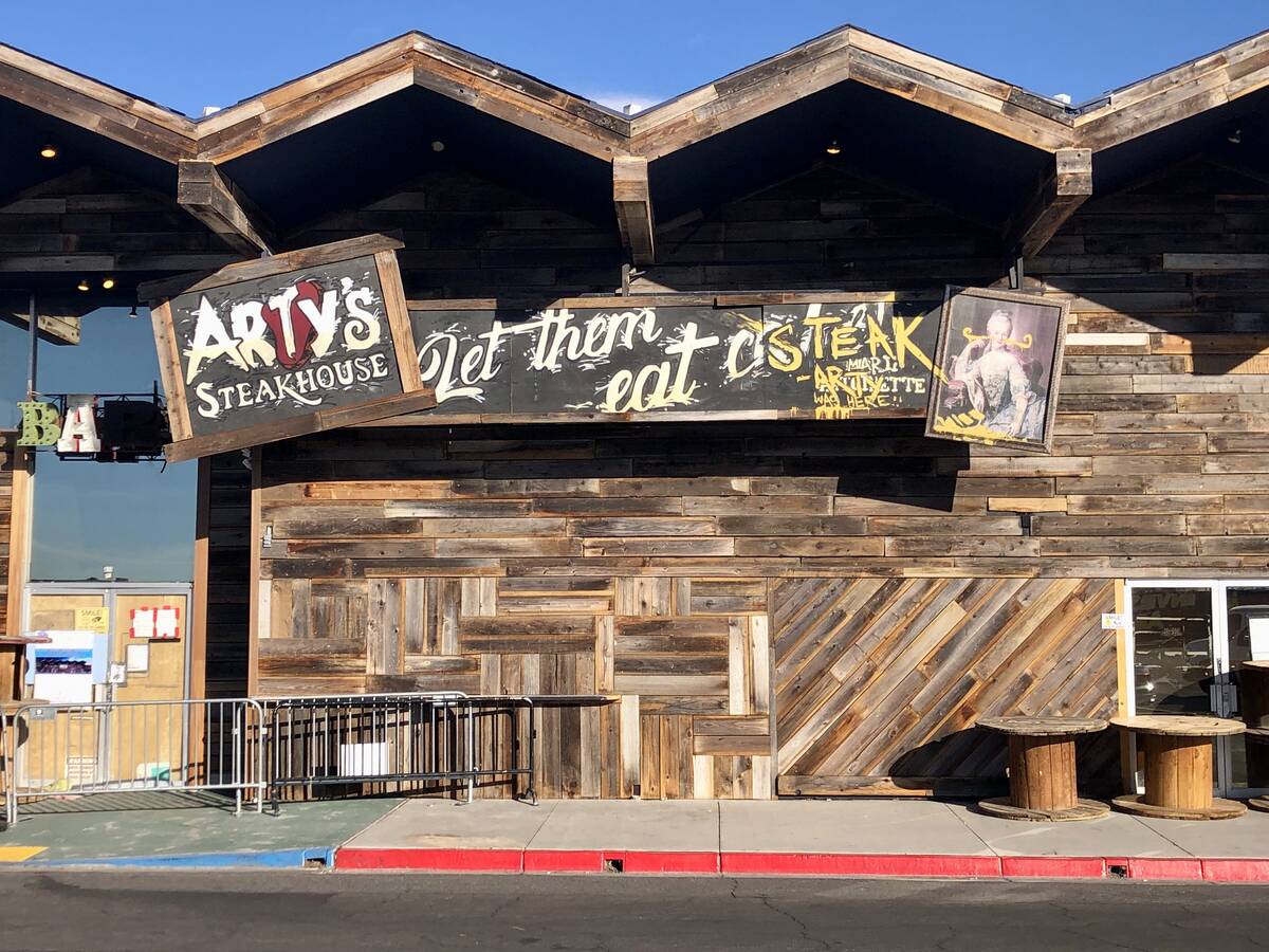 Arty's Steakhouse in the historic Commercial Center in Las Vegas, seen here under construction ...