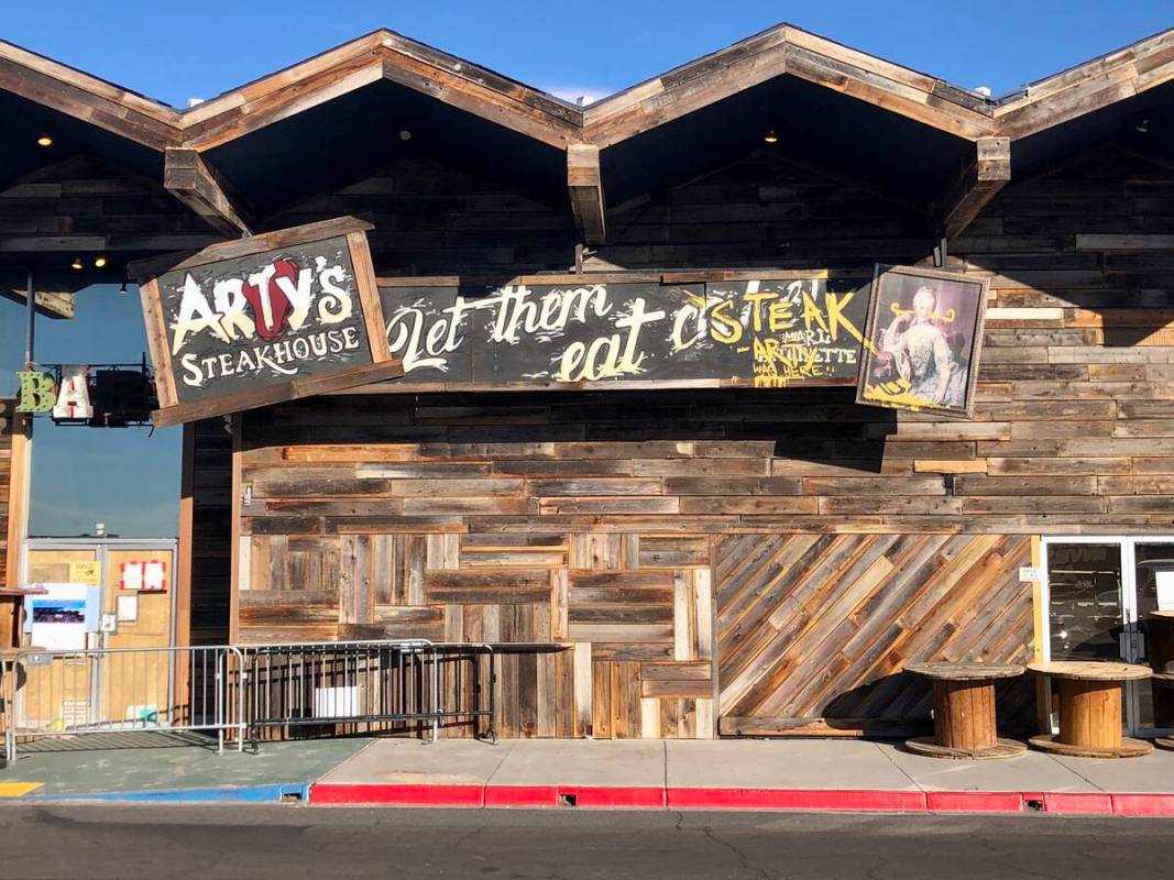 Arty's Steakhouse in the historic Commercial Center in Las Vegas, seen here under construction ...