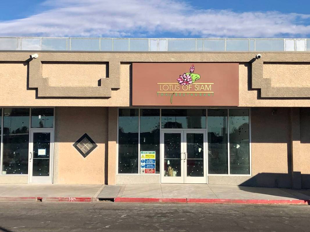 Lotus of Siam could reopen in 2025 in its original east Las Vegas space, shown here under const ...