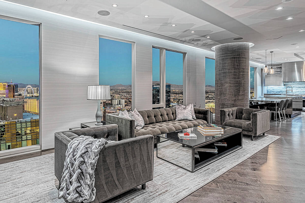 The No. 1 sale of the year was for a three-bedroom, four-bath penthouse on the 43rd floor at th ...