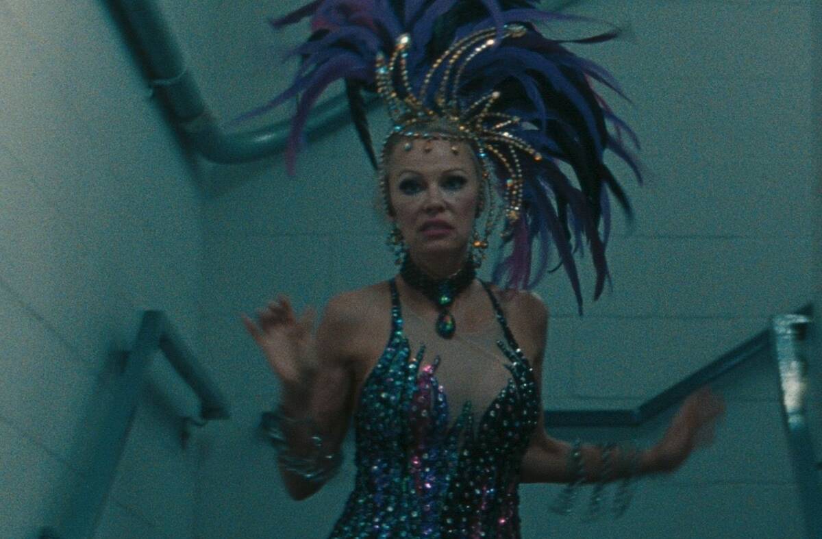 Pamela Anderson in "The Last Showgirl." (Roadside Attractions)