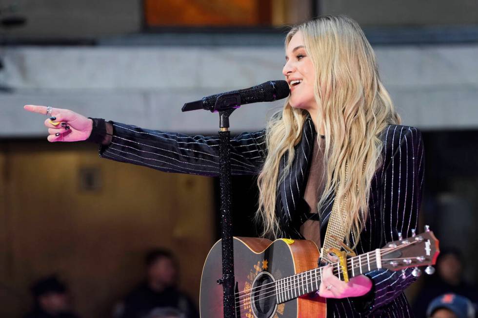 Kelsea Ballerini performs on NBC's Today show at Rockefeller Plaza on Friday, Oct. 25, 2024, in ...