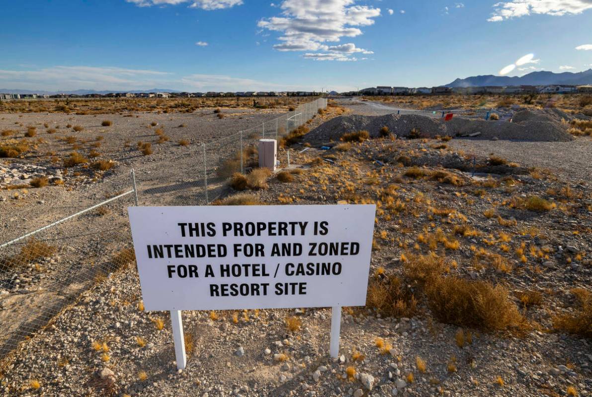 Property along Kyle Canyon Road is intended for a new hotel/casino resort as development contin ...