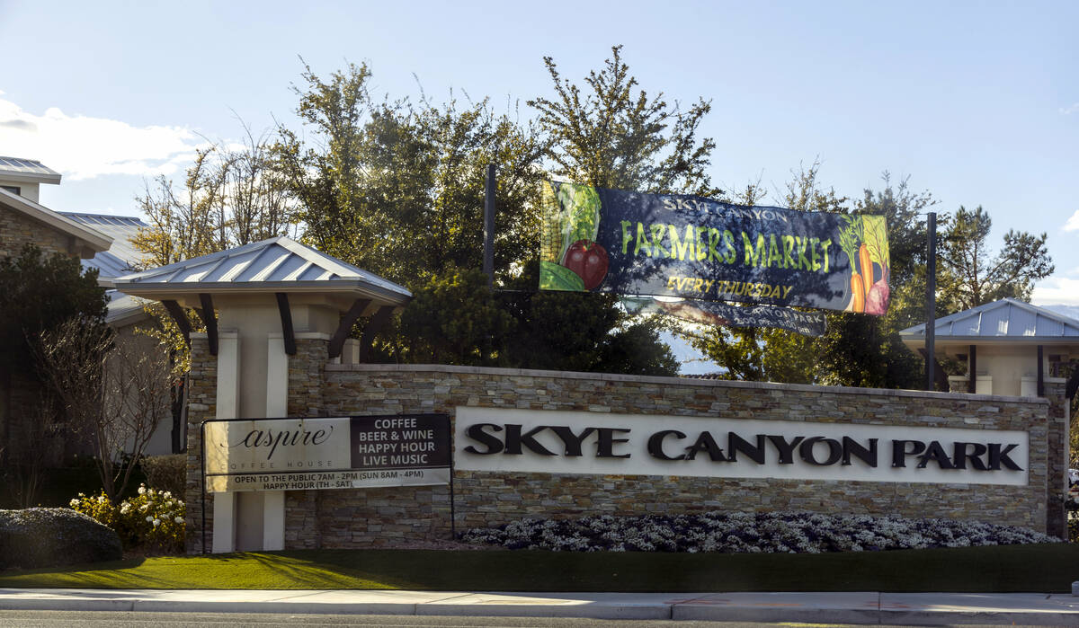 More retail and residential development as those about Skye Canyon Park are planned for Skye Ca ...