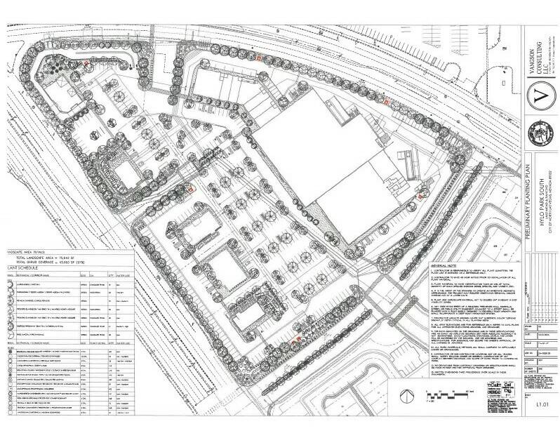 Building and site plans for the first phase of the Hylo Park development. (Submitted by Agora R ...