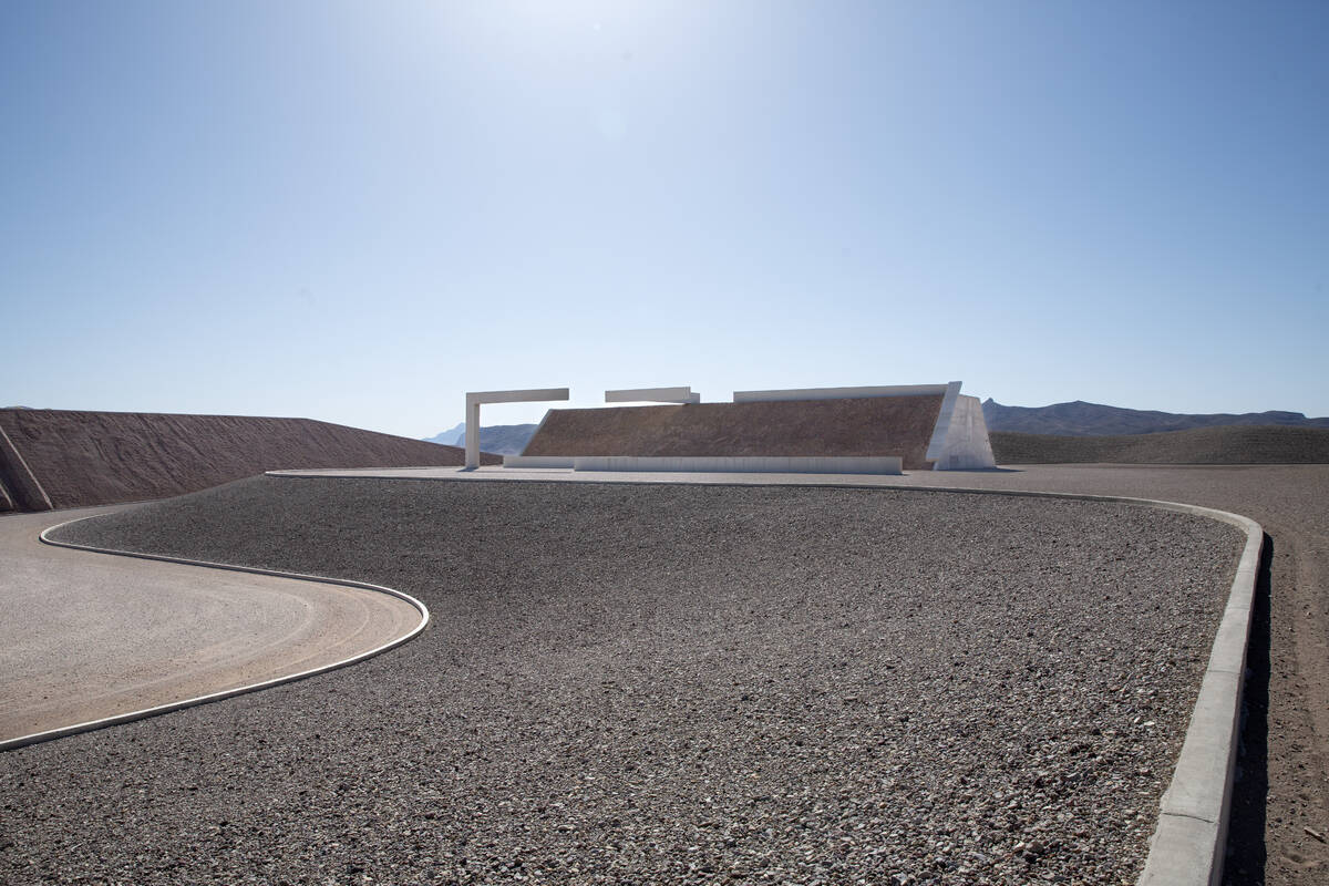 This is an undated photo of a portion of “City,” the land art sculpture by Michae ...