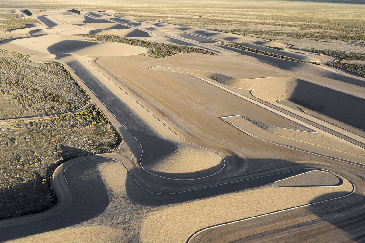 This is an undated photo of a portion of “City,” the land art sculpture by Michae ...