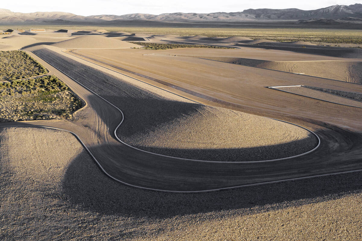 This is an undated photo of a portion of “City,” the land art sculpture by Michae ...