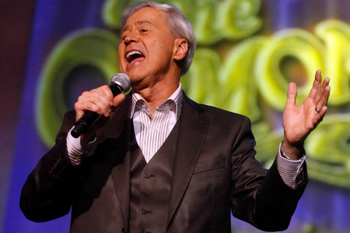 Wayne Osmond performs during a taping of the Osmonds 50th anniversary show at the Orlean's casi ...